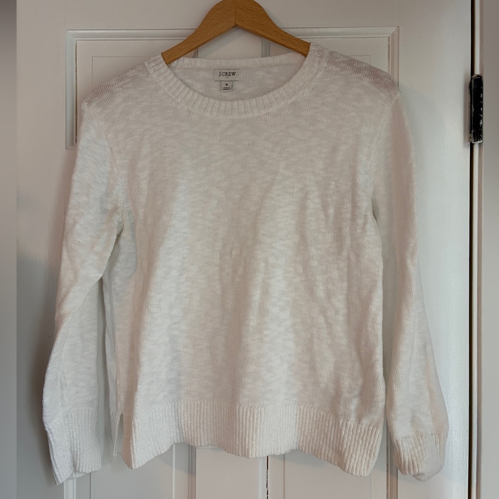 J. Crew Factory Beach White Sweater